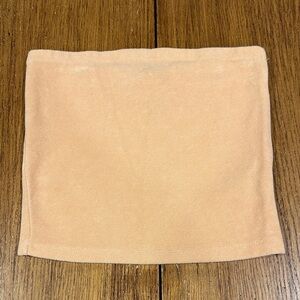 H&M Terry Cloth Light Orange Crop Top